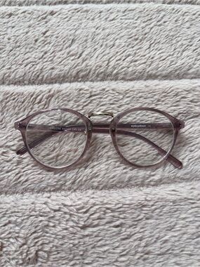Chillax Transparent Pink Round Reading Glasses by eyebuydirect